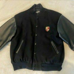 Porsche jacket leather Size Medium- Large 