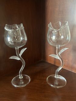 Rose Shaped Wine Glasses