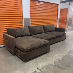 Crate & Barrel 125” Lounge Sectional Sofa Couch | FREE DELIVERY | NYC 🚛