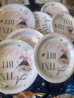 A Tini Bit Older Party Set of Plates