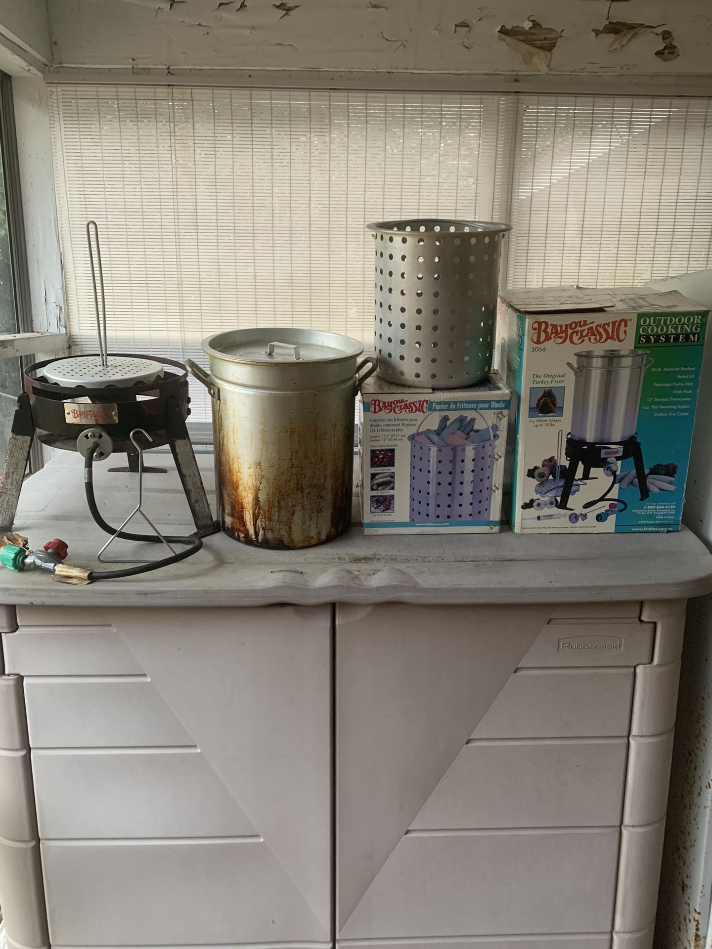 Turkey Fryer Setup