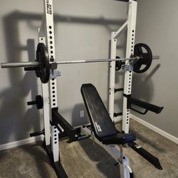 Negotiatable Workout Squat rack/bench