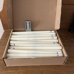 Flameless Battery Taper Candles With Remote Control