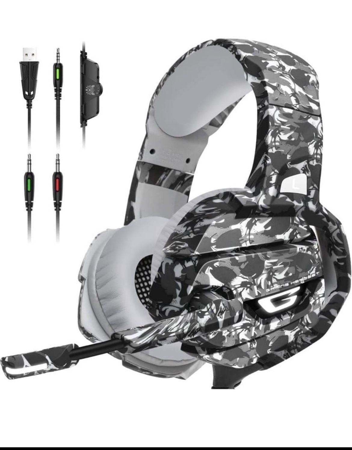 Onikuma K5 Camouflage Over the Ear Gaming Headsets