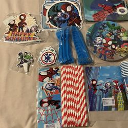 Spiderman Party Supplies $25