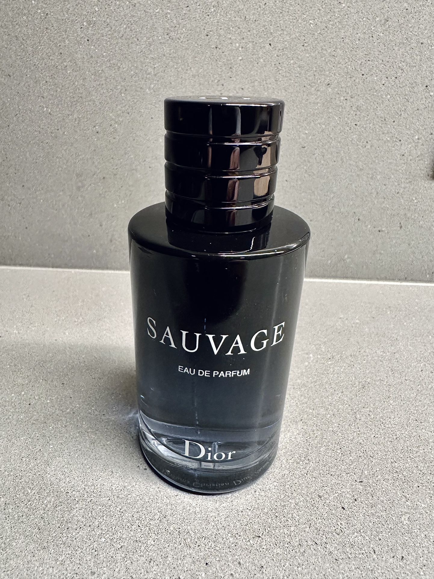 Dior Sauvage Eau de Parfum 3.4oz – 65% Full.