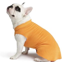Gold Paw Stretch Fleece Dog Coat – Soft, Warm Dog Clothes, Stretchy Pet Sweater – Machine Washable, Eco Friendly, Size 10