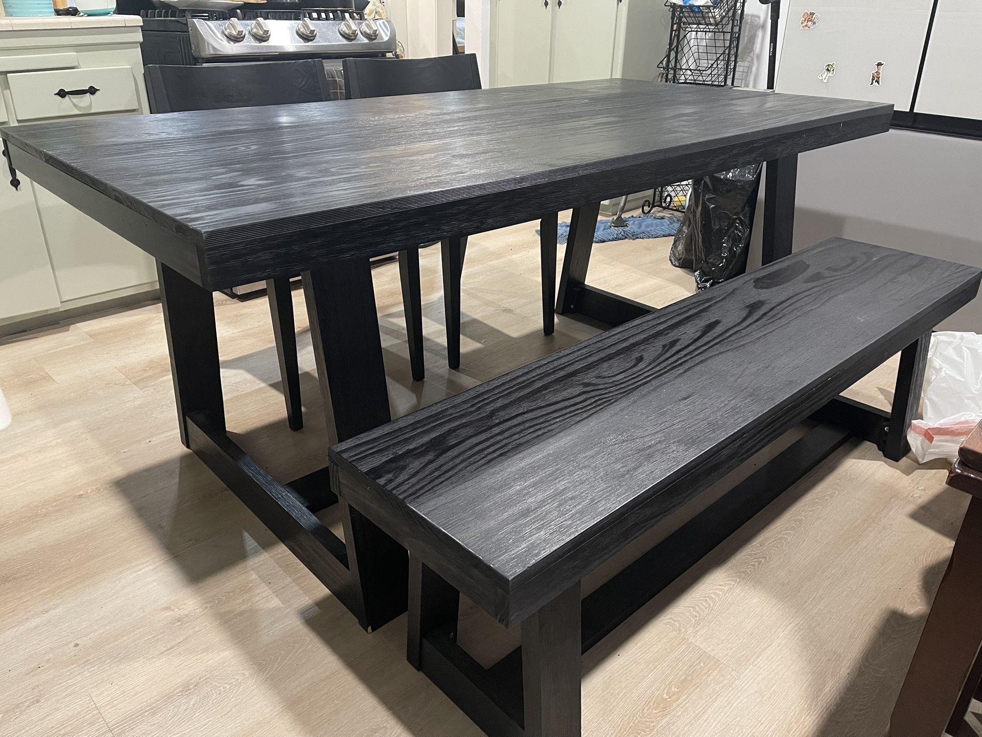 Dining Table Black Wood
