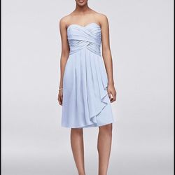 David’s bridal bridesmaid dress ice blue