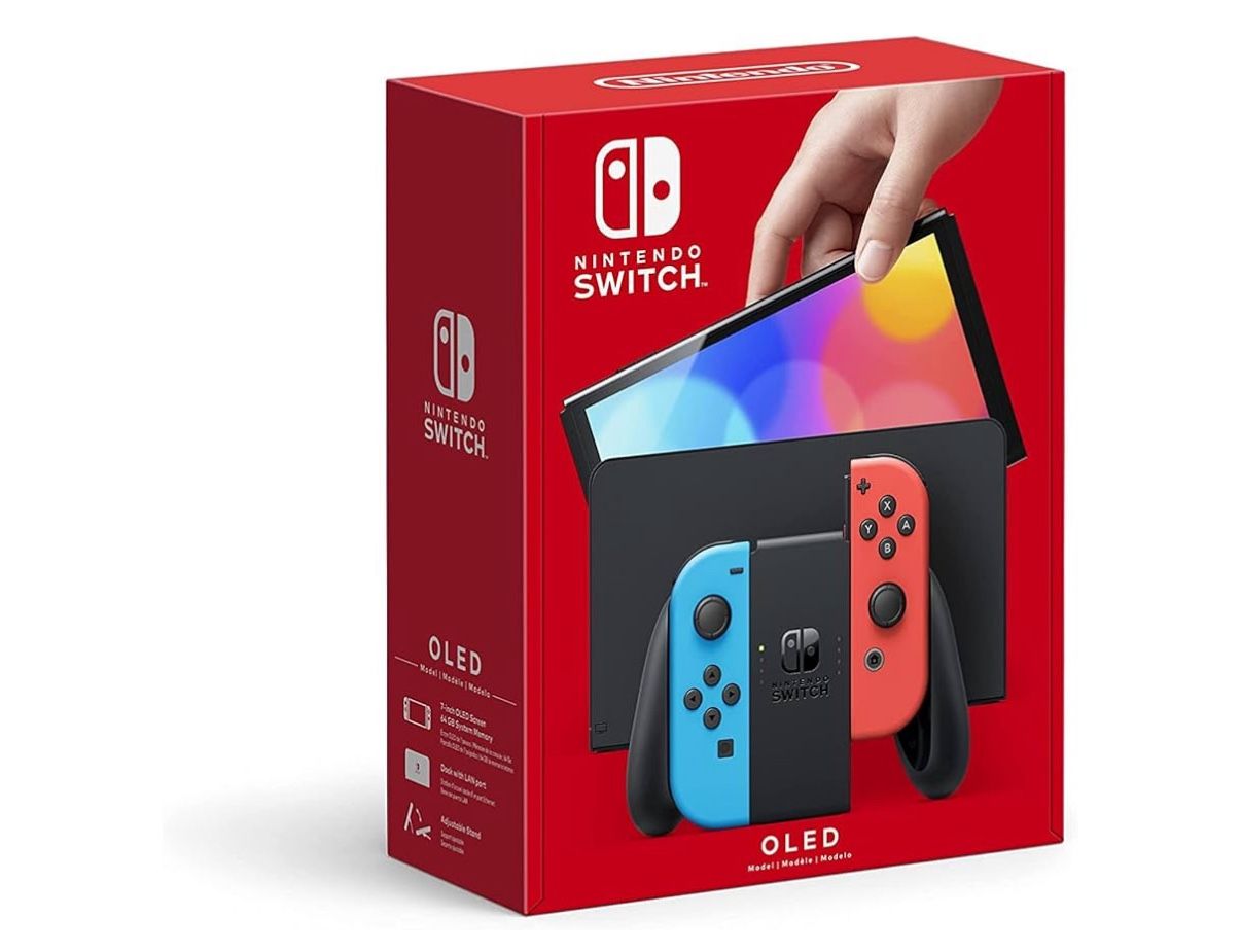 Nintendo Switch OLED Model With Games And Carrying Case Bundle!