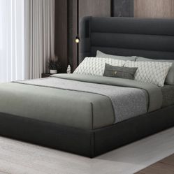 Hero Black Platform Bed (w/ Bluetooth Speaker) - Queen $449, King $499