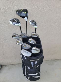 Taylormade M2 & RBLADEZ Golf Club Set Right Handed W/TaylorMade Cart Bag