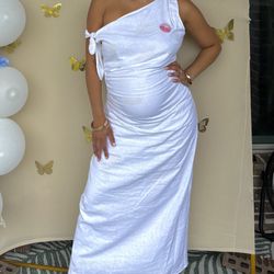 White Maternity Dress 