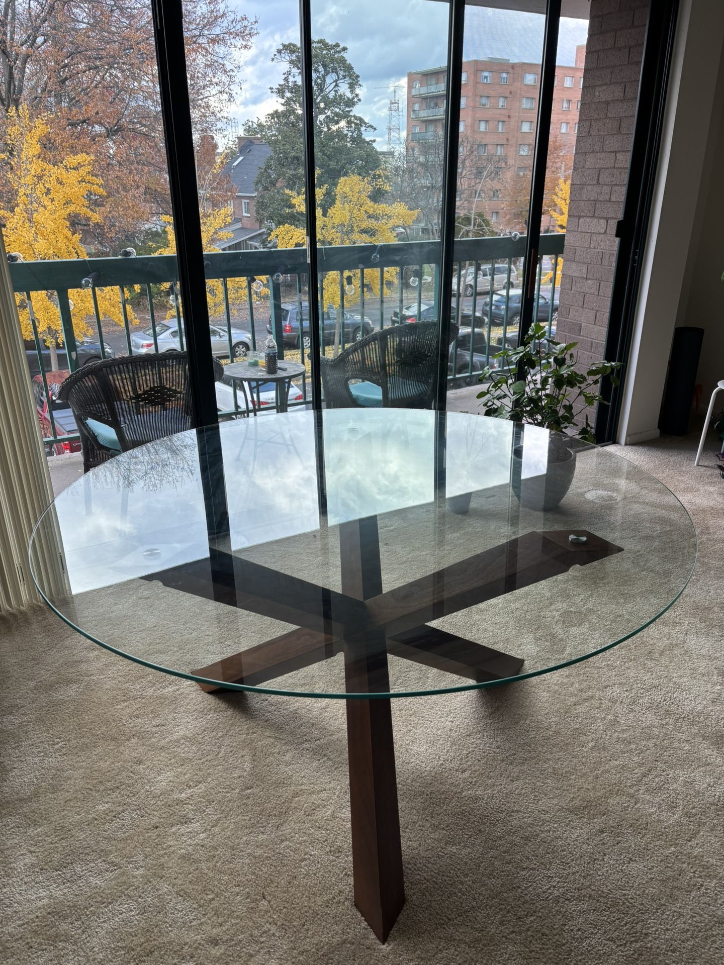 Large 59 Inch Glass Table (Article Trina)