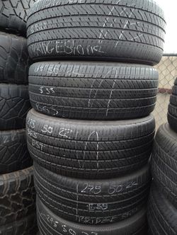 4 Bridgestone Tires Size 275-50-22 All 4 For $220 Free Installation And Balance 