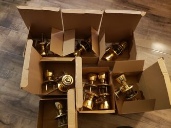 Golden Interior Door Knobs