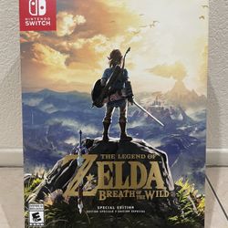 The Legend Of Zelda Breath Of The Wild Nintendo Switch Game Collectors Edition 