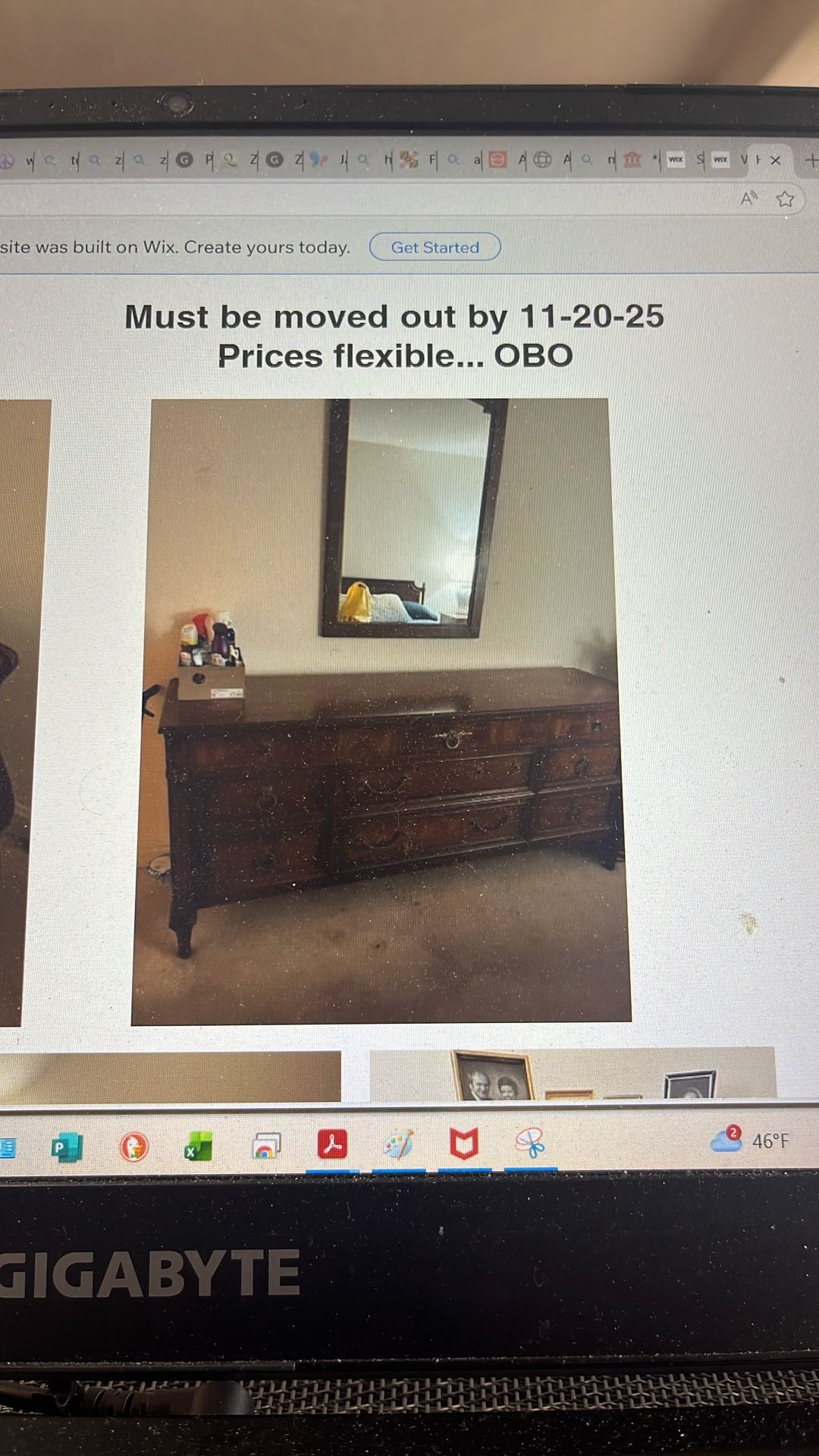 8 Pc Bedroom Set 250 OBO 