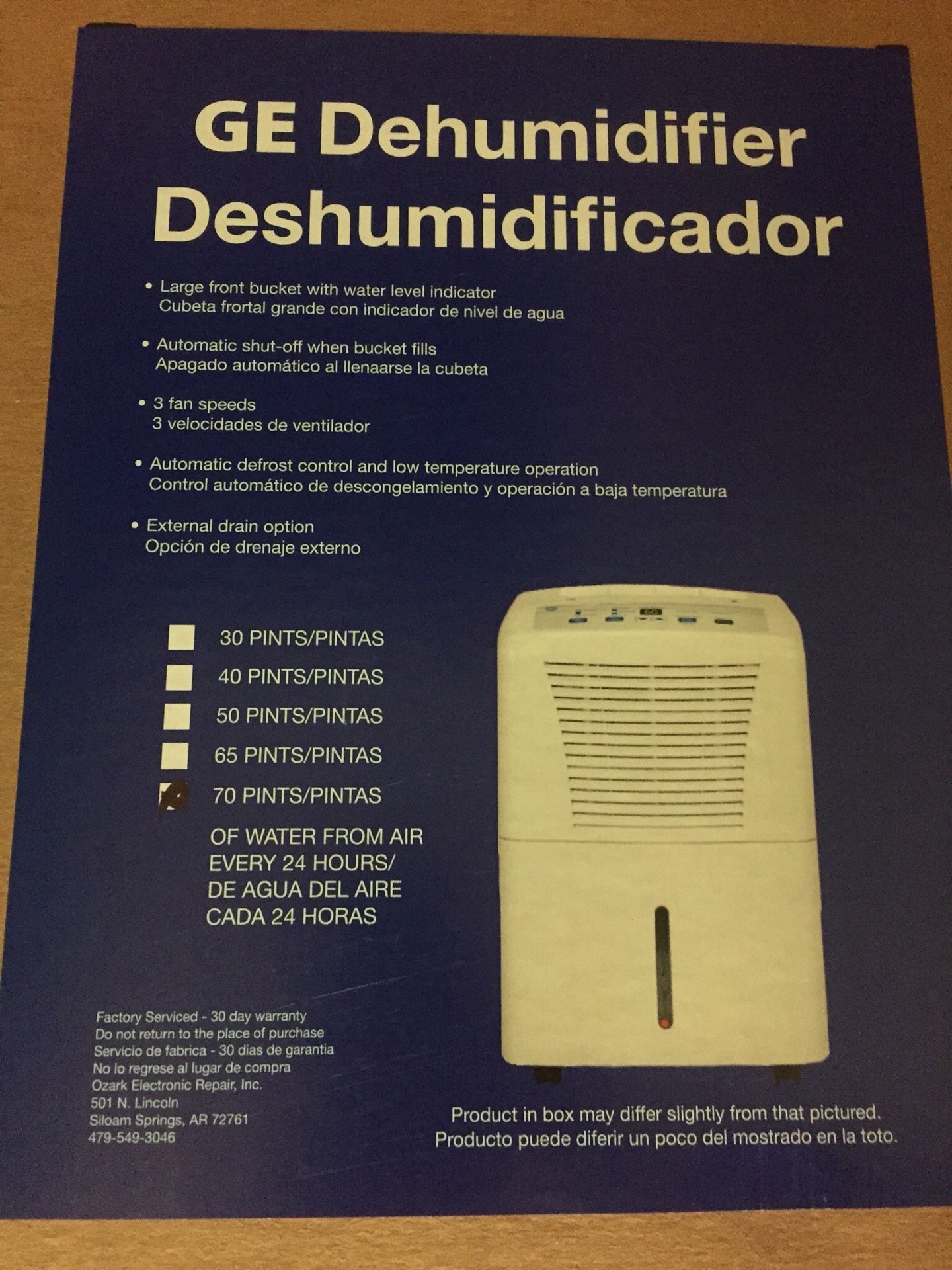 GE Dehumidifier