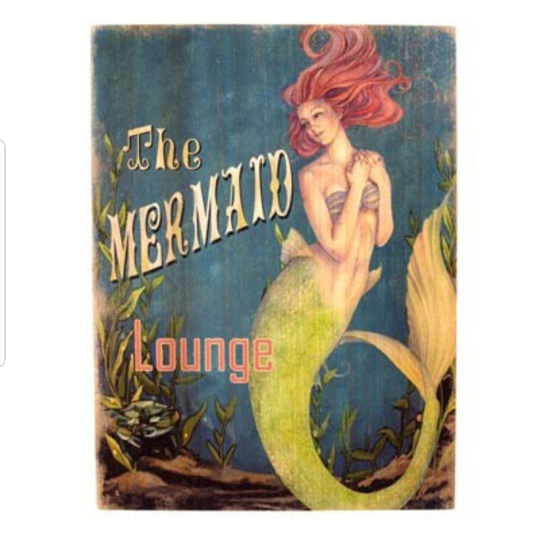 Brand New! 15 3/4" Wooden Mermaid Wall Decor