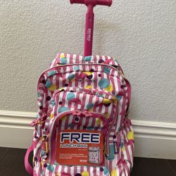 New Jworld New York Roller Backpack With Lunch Bag Gift 