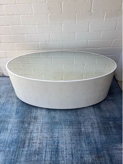 High End Made Goods brand Cara Oval Designer Coffee Table