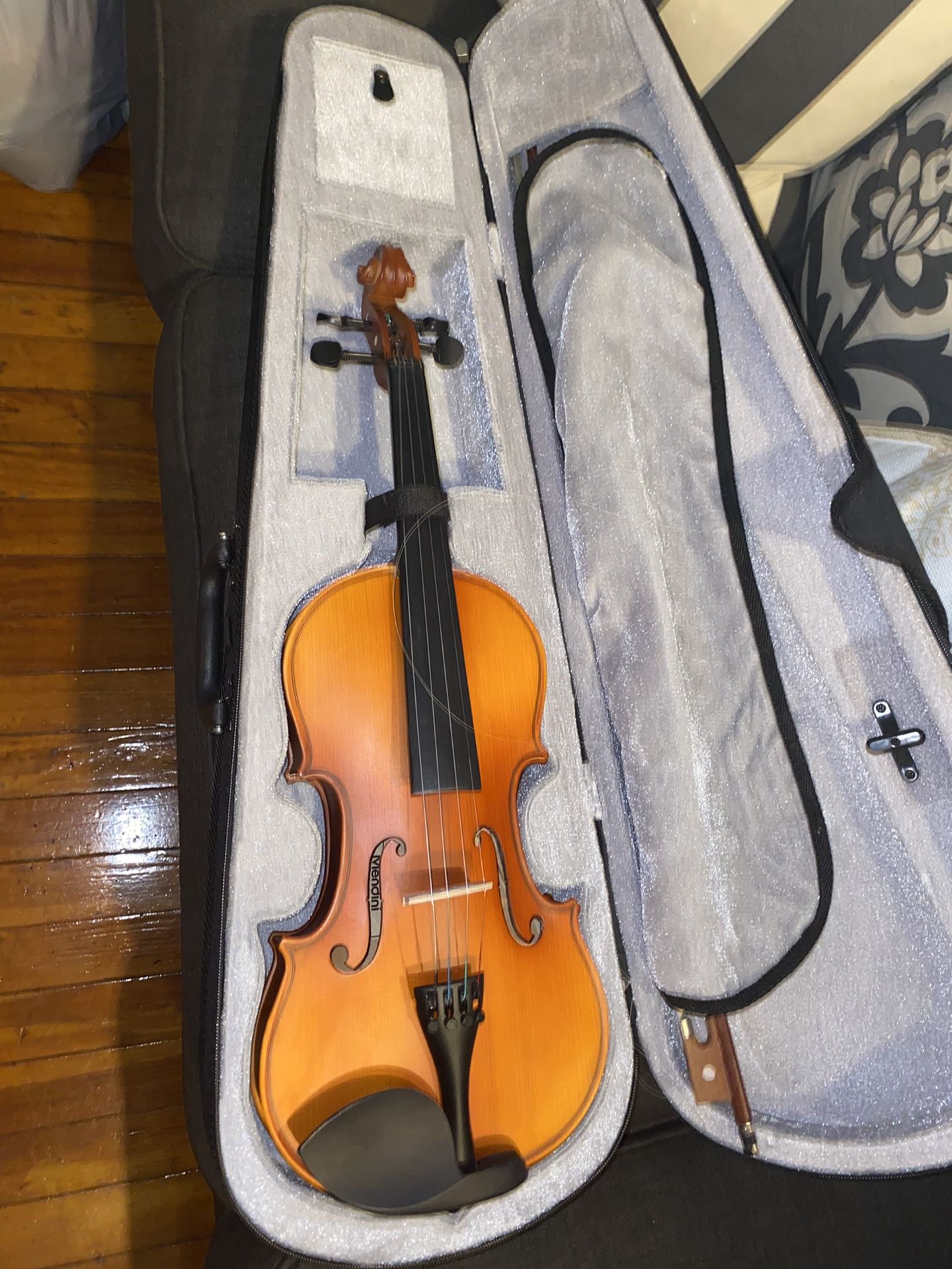 Vintage Violin With Strings 
