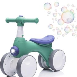 NIB Baby Balance Bike With Music, Lights, Bubbles 