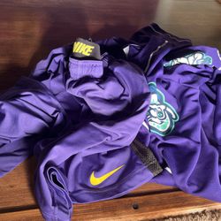 Purp Nike Shorts & Jersey Dark Blue And Gold Majestic & Mexico Viva Mexico 