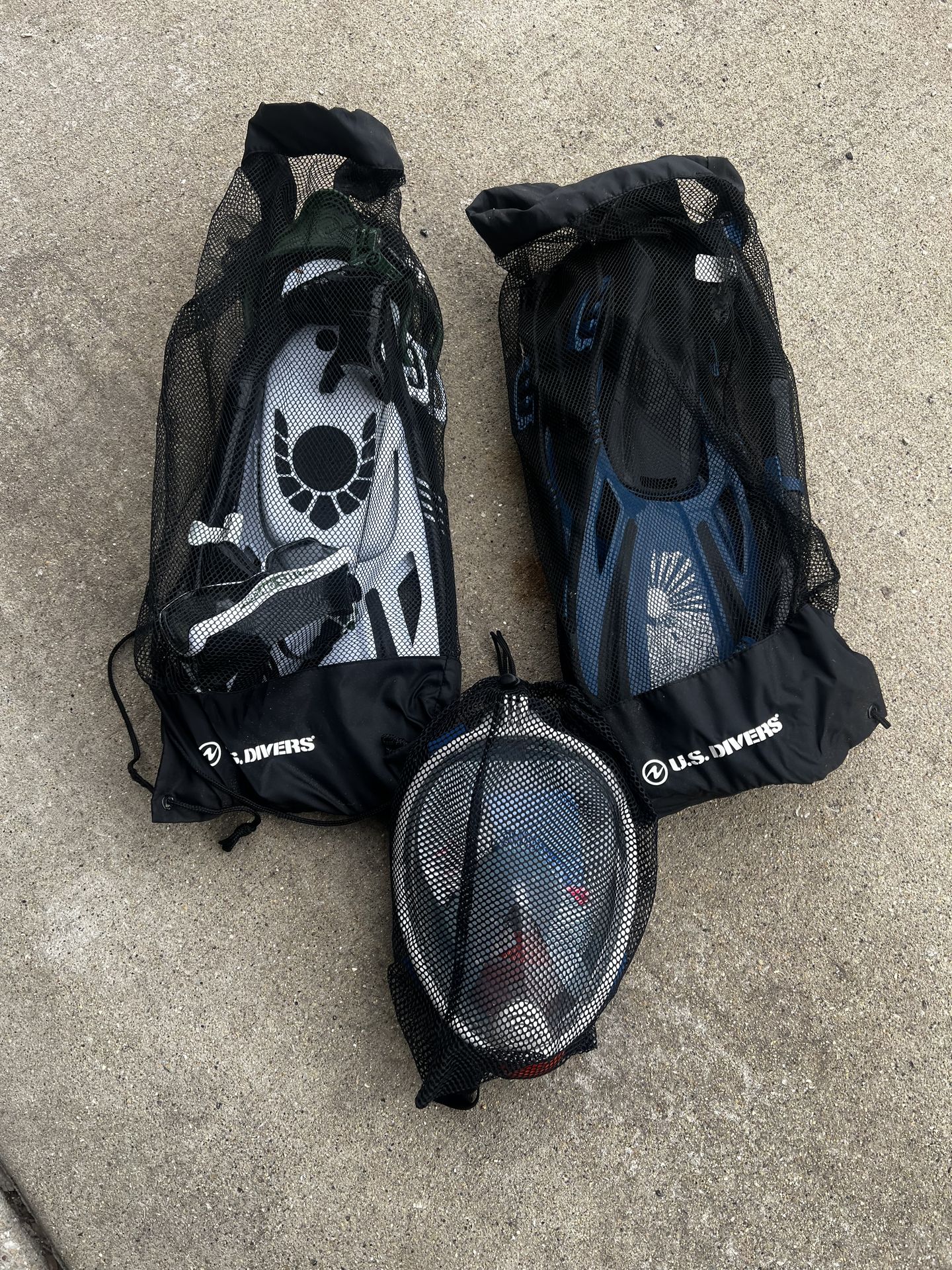 US Divers Snorkel Kits (2) Plus Full Mask