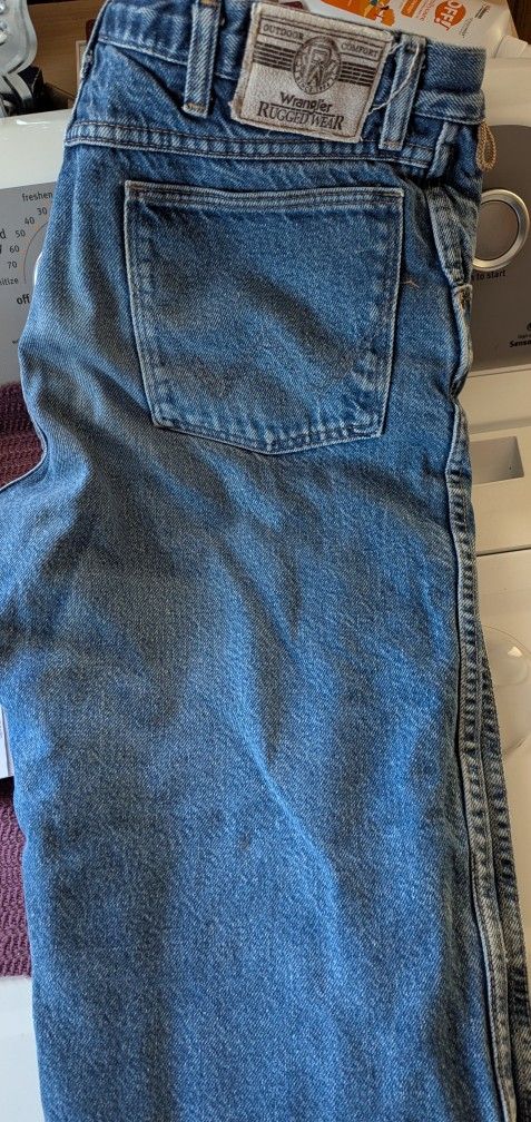 Vantage Wrangler Rugged Wear Men's Fleece Lined Jeans