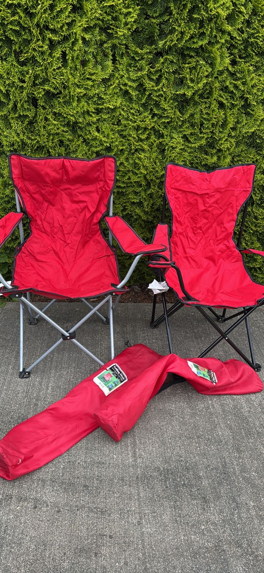 Red Folding Chairs Used Once Nearly New Great For Park Parades And Other Activities Outdoors
