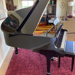 George Steck Baby Grand Piano w/PianoDisc Player