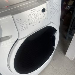 KENMORE ELITE FRONT LOAD WHITE WASHER WASHING MACHINE SENIOR OWNED MOVED TO RETIREMENT HOME WORKS PERFECTLY 