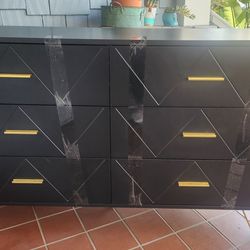 Black and Gold Dresser