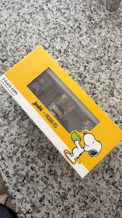 Junbi x Peanuts 3 Glass Cups Set
