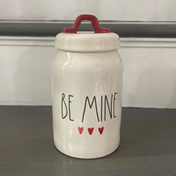 Rae Dunn “BE MINE” ❤️ ❤️ ❤️ Small Canister