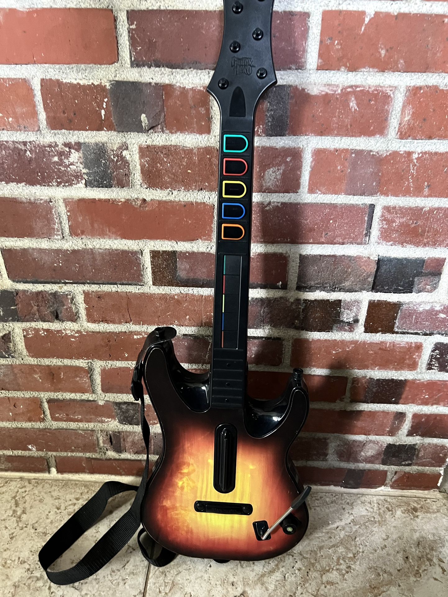 RedOctane Xbox 360 Guitar Hero World Tour Wireless Controller Sunburst - Tested