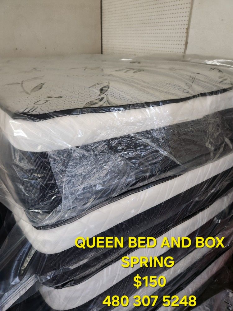 Queen Bed And Box Spring We Deliver Or Pick Up