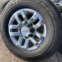 Only 3 wheels available 18” Chevy chrome Wheel 18 LTZ Rim 8 lug 8x180 bolt pattern Chevrolet Silverado 2500 GMC Sierra Denali 3/4 ton HD Heavy duty fa