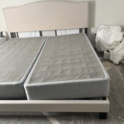 King Bed frame With Box Spring 