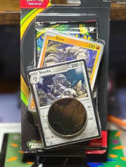 Pokemon Perfect Order Onix Steelix Coin Blister Pack Brand New