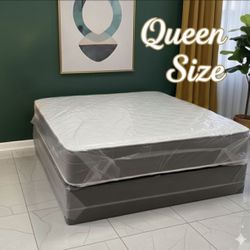 NEW Mattress Queen Size Regular With Box Spring // Offer  🚚
