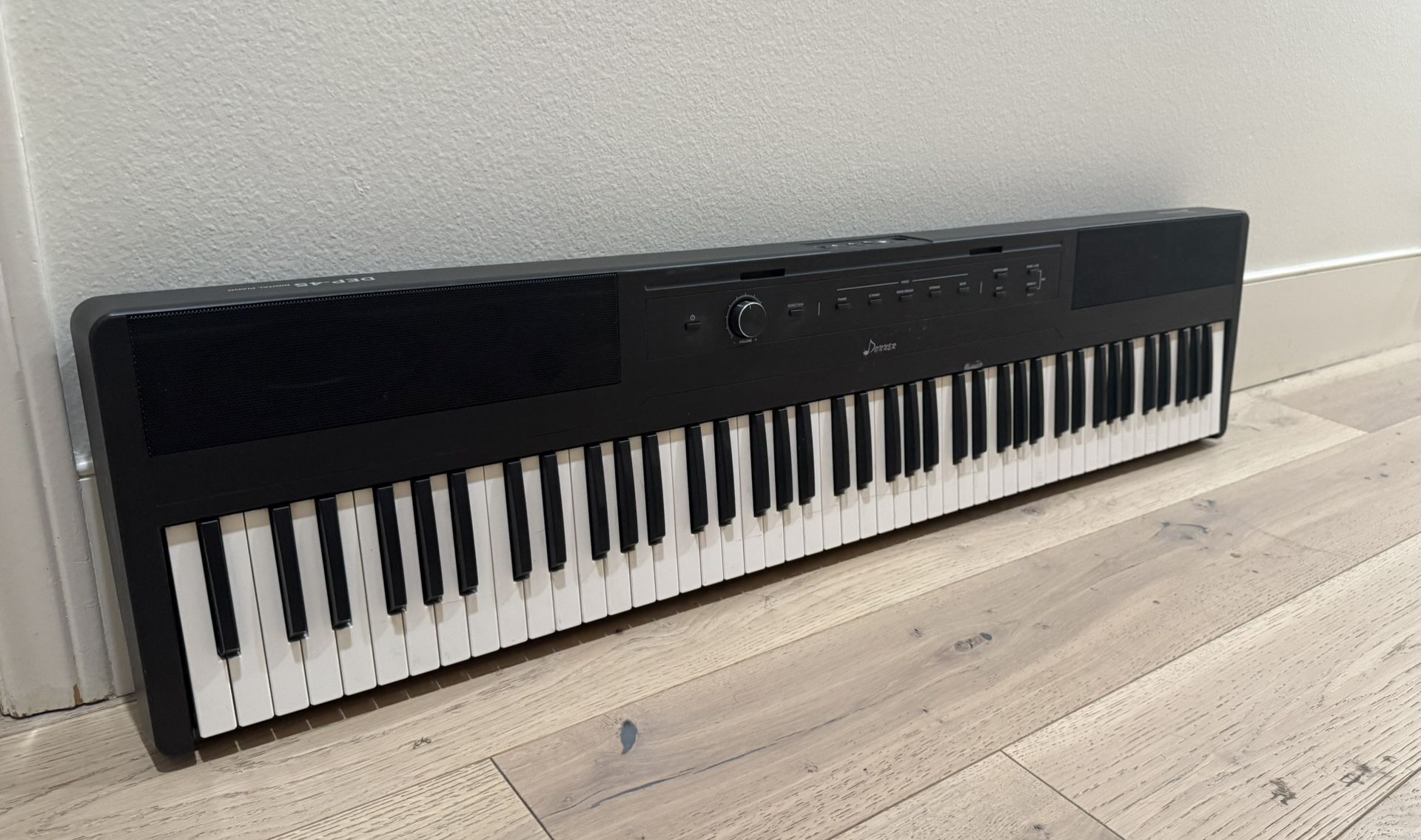 Donner DEP-20 Beginner Digital Piano 88 Key Full Size Weighted Keyboard, Portable Electric Piano with Sustain Pedal, Power Supply