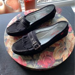 Marc Joseph New York Suede Womens Loafers Sz 7.5