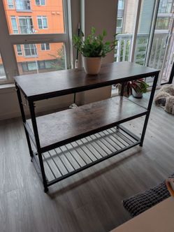Kitchen Island, sturdy wood and metal