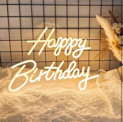 Happy Birthday Neon Sign
