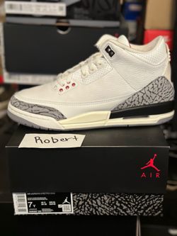 NEW 2023 AIR JORDAN 3 RETRO “White Cement Reimagined” Sz6y & 7y