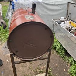  homemade steel drum grill