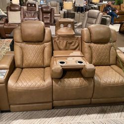 Strikefirst Nutmeg Reclining Loveseat 
by Ashley